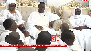 🔴Visite à Touba: Intégralité du discours du Président Macky Sall devant Serigne Mountakha