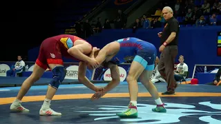 1/8 Final FS 74 kg DENYS PAVLOV (UKR) VARUZHAN KAJOYAN (ARM)