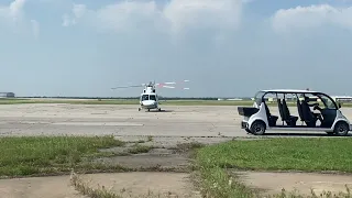 PHI Sikorsky S-76 starting up at Tulsa international airport