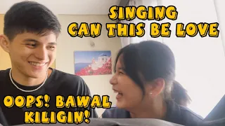 BAWAL TUMAWA WHILE SINGING CAN THIS BE LOVE 🎶💛🤣 || TEAM JOLLY