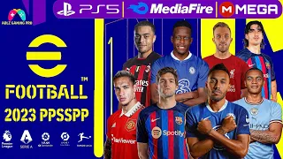 eFootball PES 2022 PPSSPP English Version Peter Drury Commentary New Update Kits Faces ALL Transfers