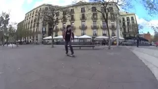 Barcelona skate spot. Бэнг в Барселоне.