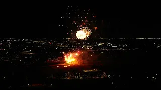 Aerial footage of the controversial Fort Worth's Fourth fireworks