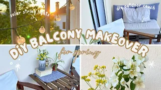 Creating a Cozy Outdoor Retreat ☀️ | DIY BALCONY MAKEOVER