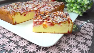 Cheesecake without a base in 15 minutes! Super tender and juicy!