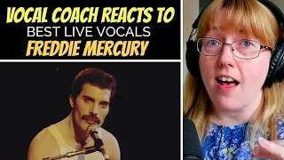 Vocal Coach Reacts to Freddie Mercury Best LIVE Vocals