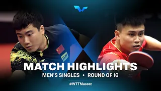 Liang Jingkun vs Zhou Qihao | MS | WTT Contender Muscat 2022 (R16)