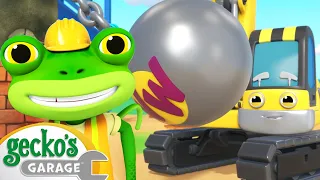 Eric the Wrecking Ball | Monster Truck| Animal for Kids | Truck and Bus Cartoon | Gecko's Garage