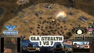 GLA Stealth General - Command Conquer Generals Zero Hour - 1 vs 7 China Infantry Generals Gameplay