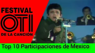 TOP 10 Participaciones de Mexico en el Festival OTI y Festival de la Cancion Latina