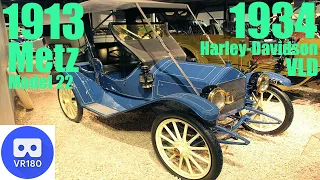 VR180 AMERICA ON WHEELS - 1913 METZ Model 22 & 1934 HARLEY-DAVIDSON VLD