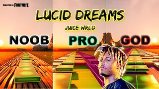 Juice WRLD - Lucid Dreams - Noob vs Pro - God (Fortnite Music Blocks) with map code!