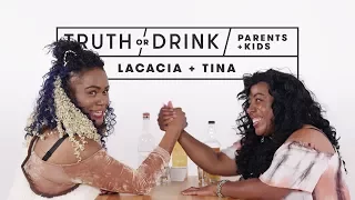 Parents and Kids Play Truth or Drink (Lacacia & Tina) | Truth or Drink | Cut