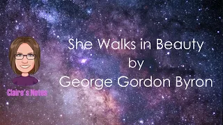 She Walks in Beauty by George Gordon Byron (detailed analysis)