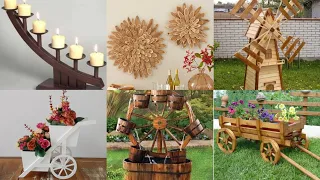 Top 50 WOOD DIYS That ANYONE Can Make | Farmhouse Wood Decorating Ideas | Wood Home Decor DIYS