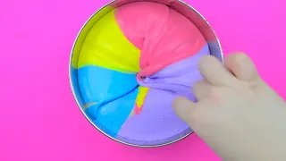 Как сделать цветной лизун РАДУГА своими руками   DIY Slime