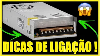 DICAS DE LIGAÇÃO FONTE CHAVEADA 12V 50A S-600-12 #ALANROD