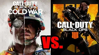 Black Ops Cold War vs COD Blops 4 - 2020 versus 2018 - Graphics, Audio & Gameplay Compared (PS4)