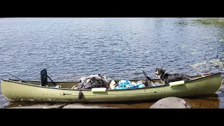 1st Canoe camping trip on an island