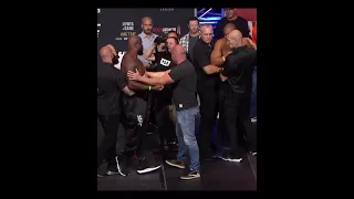 Derrick Lewis vs Ciryl Gane intense staredown 💥 #shorts #ufc