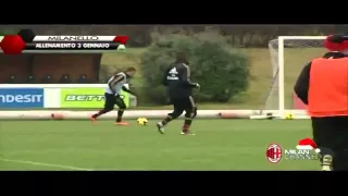 Training Match at Milanello 03-01-2014 Part 1