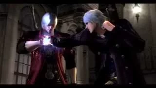 Devil May Cry 4 Special Edition game play nero vs dante 2nd fight