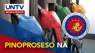 Pondo para sa fuel subsidy, pinoproseso na ng DBM