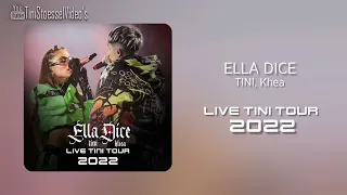 TINI, Khea - Ella Dice | (Live Audio) | TINI TOUR 2022