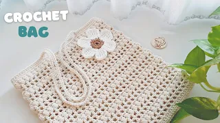 Super Easy DIY Crochet Bag | Crochet Tote Bag | Minimal Crochet Puff Stitch Bag | ViVi Berry Crochet