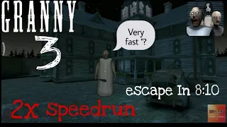 Granny 3 World Record Escape In 8:10 minute Practice Mode || Granny 3 Speed Run Gameplay