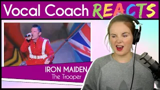 Vocal Coach reacts to Iron Maiden (Bruce Dickinson) - The Trooper