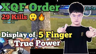 XQF Order Shows 5 Finger True Power 👀😲 • 29 Kills 4400+ Dmg Crazy Solo vs Squad • Watch & Learn Pubg