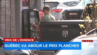 Prix de l'essence: Québec va abolir le prix plancher - Reportage, 22h