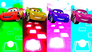 McQueen Red Car🆚 McQueen Yellow Car 🆚 McQueen Purple Car  🆚 McQueen Blue Car🎶 Who is Best?