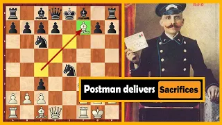Correspondence Chess; Postman Delivers Several Brutal Sacrifices