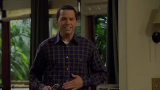 Two And a Half Men - Alan  without laugh track is a psycho perv