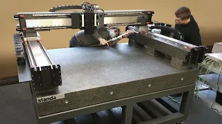 Granite Gantry Positioning System (Large XYZ High Speed Precision Gantry Machine)