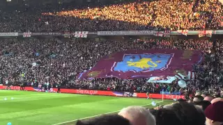 The Holte End at Villa Park before the FA Cup QF against WBA