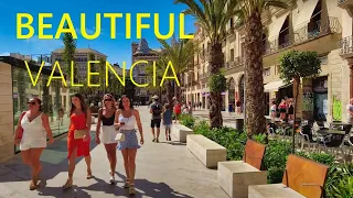 Valencia Spain 2023 🇪🇸 🔴 NEW Beautiful Walking Tour in Old Town and Promenade [4K UHD]