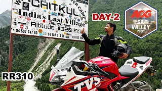 Narkanda to Chitkul l Ride Experience on RR310 on Slope Roads l AOG l DAY 2