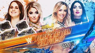 Alexa Bliss and Nikki Cross VS The IIconics for the Tag team titles at Summerslam