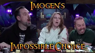 Imogen's Impossible Hobson's choice - Massive Lore Dump