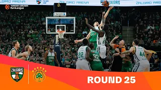 Zalgiris-Panathinaikos | Round 25 Highlights | 2023-24 Turkish Airlines EuroLeague