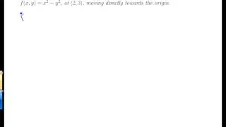 Unit 20-9 Directional Derivative-Example