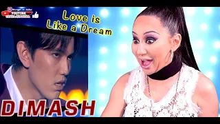 DIMASH LOVE IS LIKE A DREAM Reaction - Димаш (blocked in Russia) | Lucia Sinatra