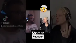 Wow what a voice he have 🥶🤯 #reaction #shaman #russian #shorts