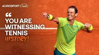 The Moment Rafael Nadal won his 22nd Grand Slam title! | 2022 Roland Garros | Eurosport Tennis