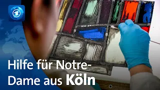 Nach Brand in Notre-Dame: Kölner Restaurateur:innen rekonstruieren Fenster