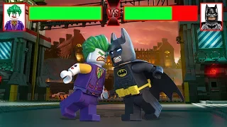 Lego Batman Final Battle with healthbars