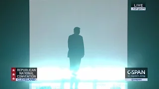 Donald Trump Entrance at GOP Convention (C-SPAN)